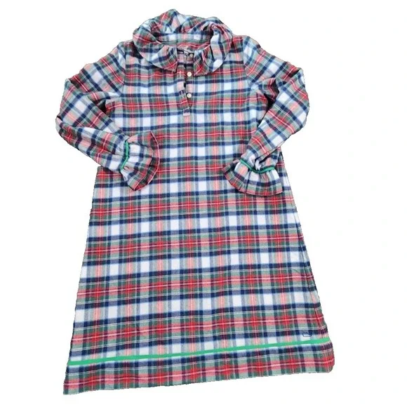Vineyard Vines Performance Plaid Dress‎ Girls Size M