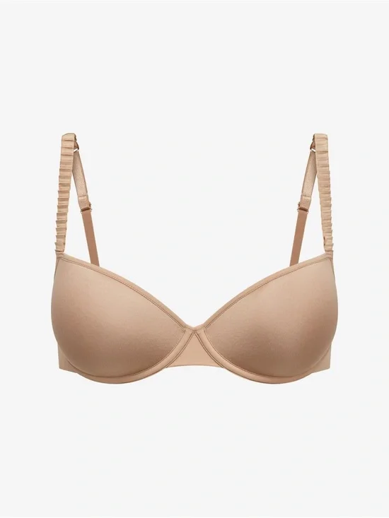 ThirdLove 24/7 Classic T-Shirt Bra in a taupe Nude 32C 1/2