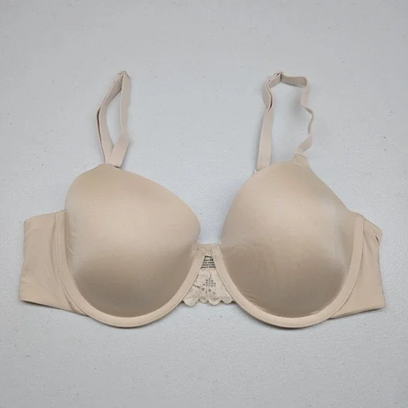 Maidenform Women Bra 34C Beige DM7549 Push Up Underwired‎ Lace Strap