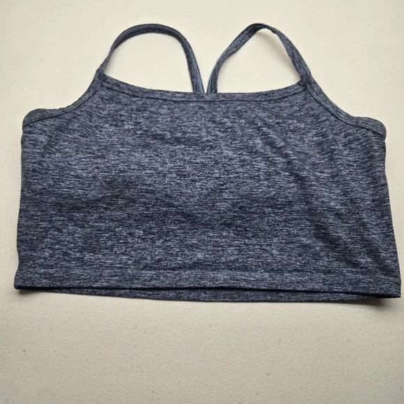 OFFLINE By Aerie Women Sports Bra XL‎ Blue Geometric Recharge Wireless Jersey