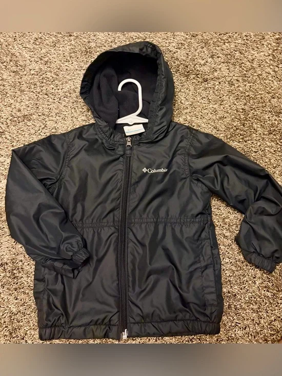 Columbia Toddler Black Fleece Lined Jacket
