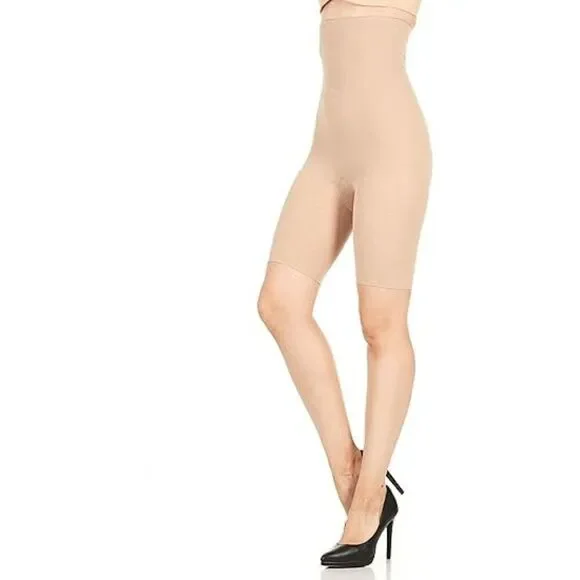 Spanx Assets NWT size 1-2X Hi-Waist mid thigh shaper - nude size 5