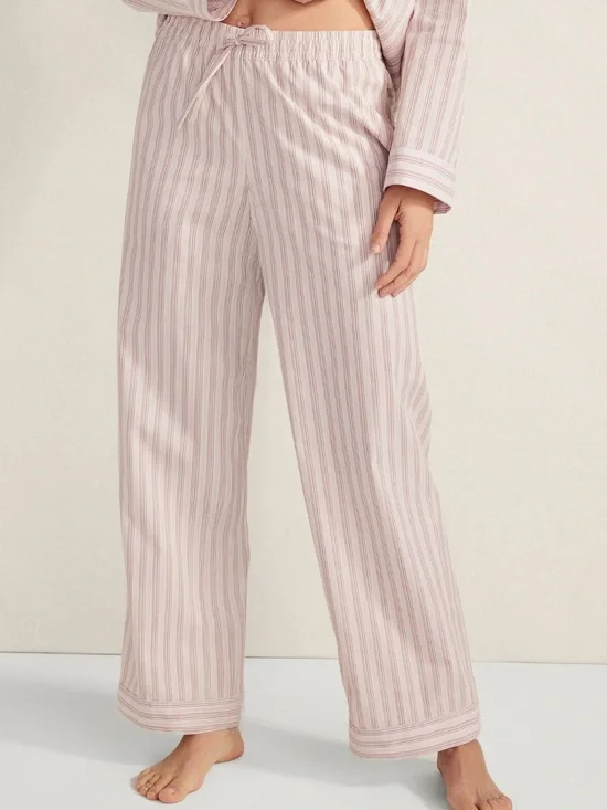 Haven Well Within Organic Cotton Poplin Pajama Pants. Size Medium.