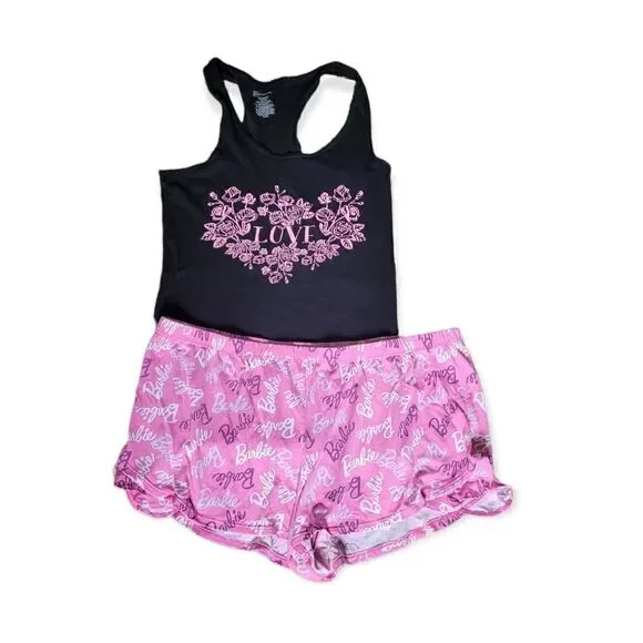 Barbie/ Love pajama shorts outfit