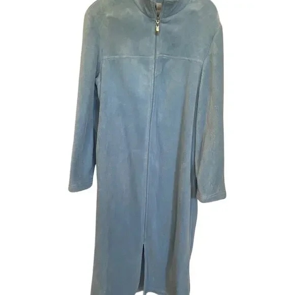 Croft Barrow Women's Soft Blue Long Robe Size Small