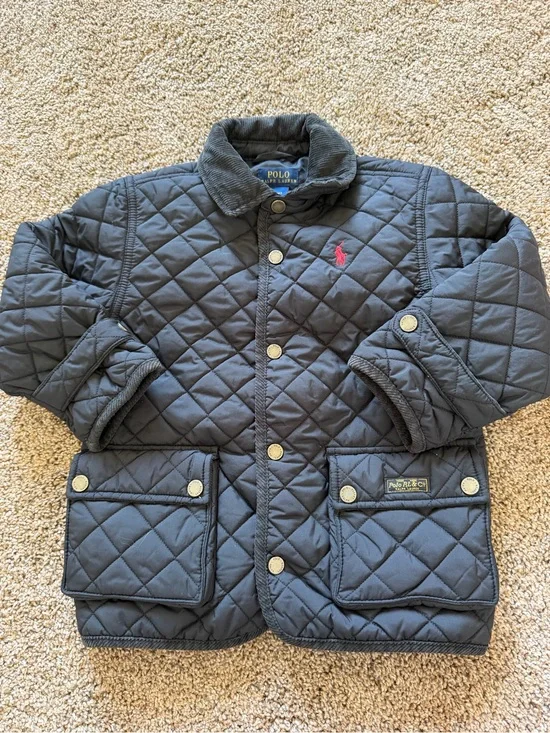 POLO RALPH LAUREN Navy Blue Quilted Jacket
