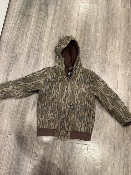 Carhartt Kids' Brown Camo Hooded Anorak