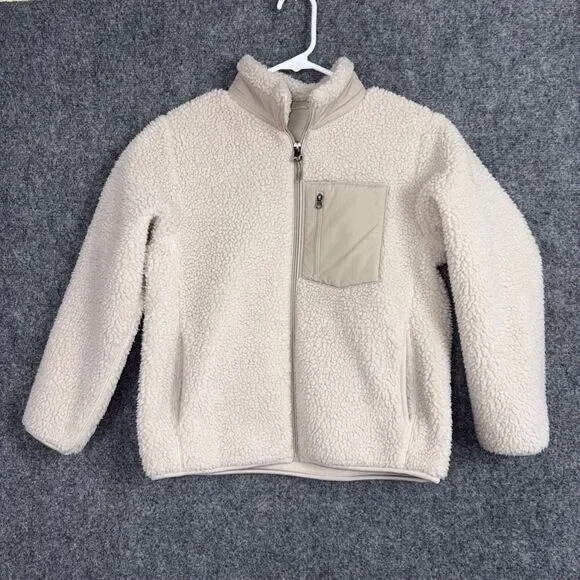 Uniqlo Jacket Kids  Size 9 / 10 Natural Windproof Fleece