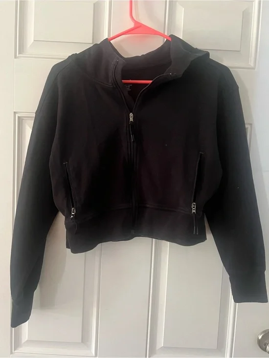 Old Navy Active Dynamic Fleece Xl (14-16 ) Black Jacket Cropped Girls