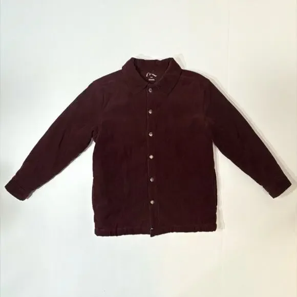 Art Class Boys Quilted Corduroy Jacket Burgundy Red Size M (8)