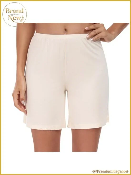 Women's Rayon Spandex Pettipants Slip Shorts Under Dress Anti-Chafe 17