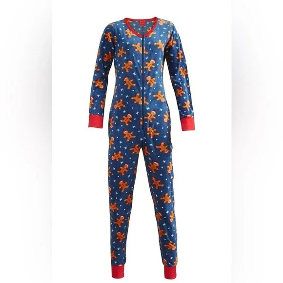 Jammies‎ by Hip Style Gingerbread Holiday Christmas Onesie Pajamas L