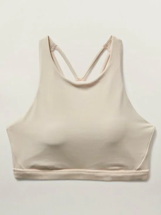 Athleta X Alicia Keys Transcend Chantilly Cream Bra D-DD+ XSmall