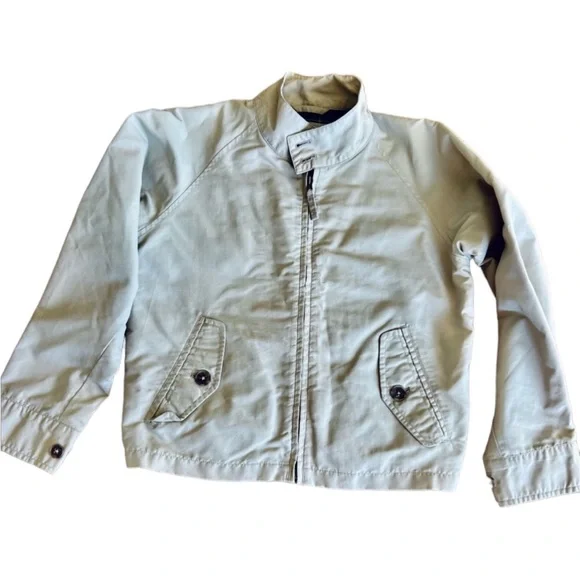 Lands‎ End nylon boys tan jacket size 7.