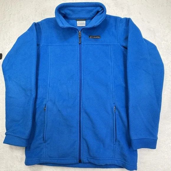 COLUMBIA Big Boys Steen's Mountain II Fleece Size XL Blue Jacket Retail $45