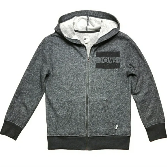 TOMS & TARGET Collaboration Boy’s Zip Front Hooded Jacket Sz Medium (8-1…