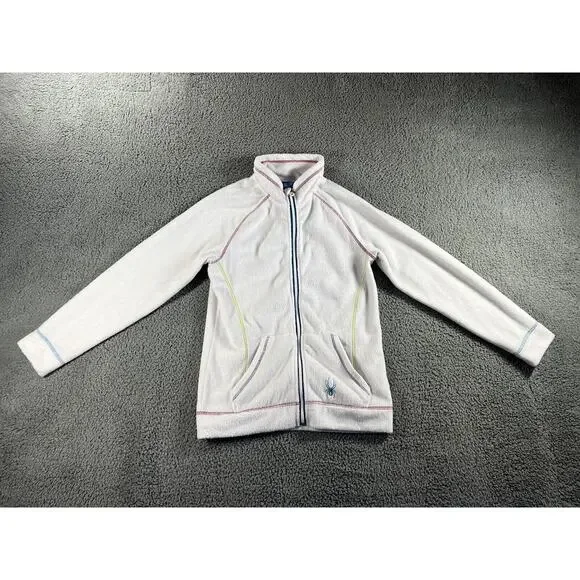 Spyder Jacket Girls XL Full Zip Fleece Mock‎ Neck