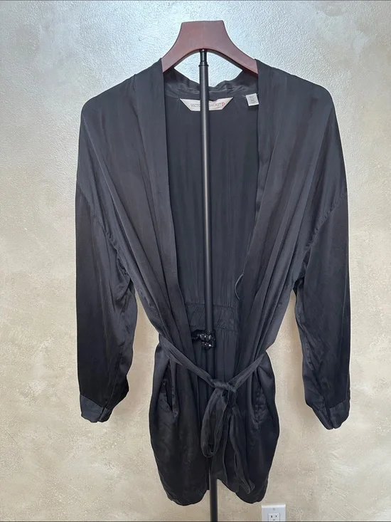 Victorias Secret Silk Tie-Waist Robe sz xs/s