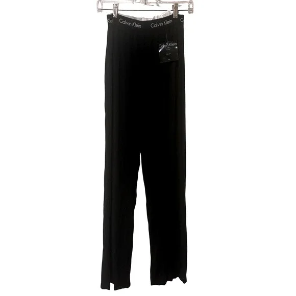 Calvin Klein Lounge Pants Women S Black Body Modal Soft Logo Waistband NWT