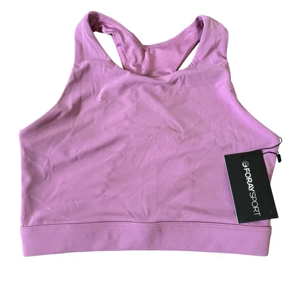 Foray Golf Sport Longline Fashion Bra Size S Pink Purple Orchid Mist Activewear‎