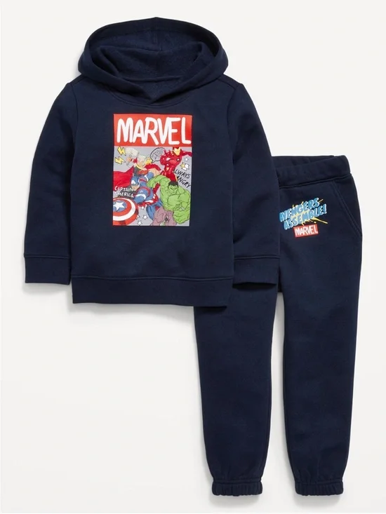Marvel Avengers Superhero Toddler Boys’ Sweatshirt & Joggers 2T