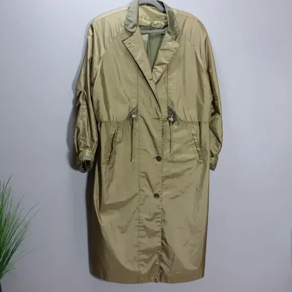 Cambridge Tan‎ Utility Trench Coat Women’s Size 10 Adjustable Waist