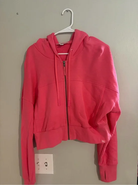 JoyLab Hot Pink Zip-Up Hooded Sweatshirt