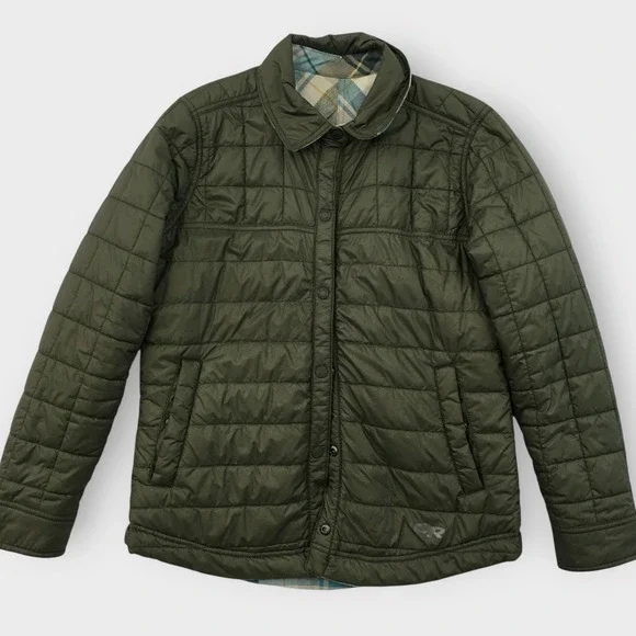 Outdoor Research OR Ws Kalaloch Reversible Shirt Jacket Quilted‎ Plaid Size S P