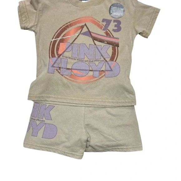 Pink Floyd Graphic Tee and Shorts Set