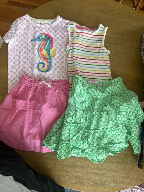 Mini Boden skirt & top bundle size 7