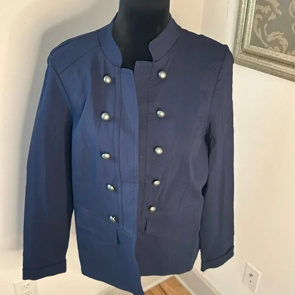 Westport 1962 Sz L navy‎ blue band military blazer