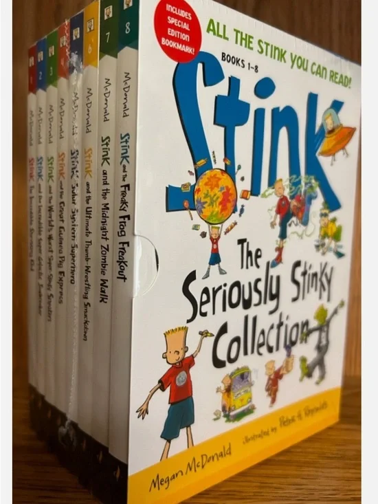 The Seriously Stinky Collection by Megan McDonald - White Book Set (Books 1-8)