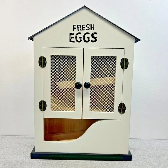 Tractor Supply Farm Fresh Egg Holder Counter Wall Hanging Dispenser 17