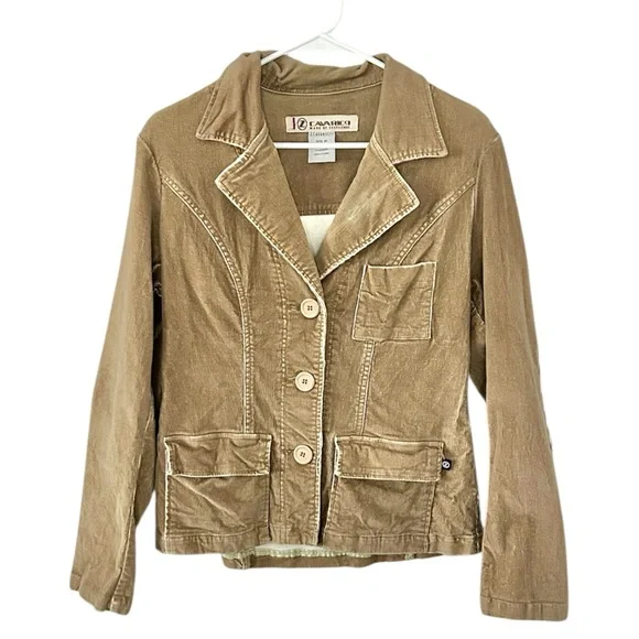 Z. Cavaricci Y2K Vintage 90s Tan Women's Blazer‎ Jacket