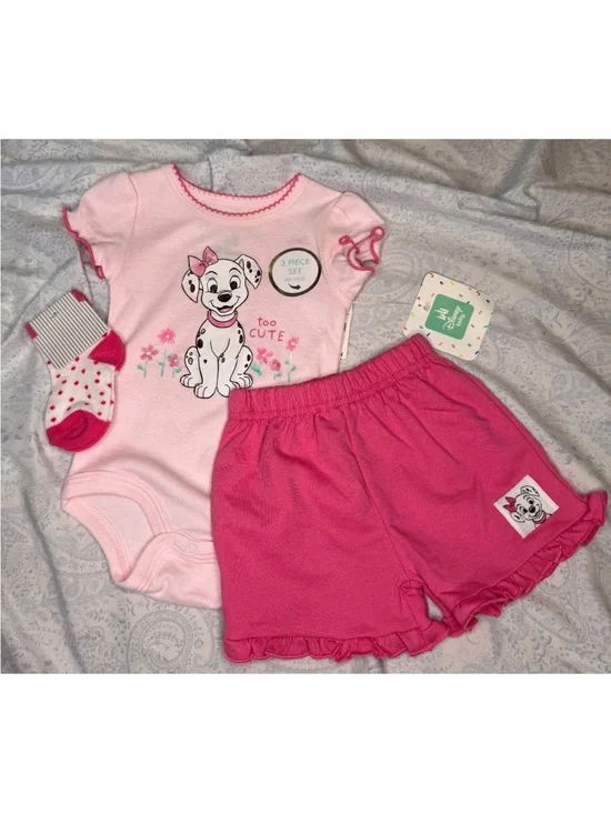 Disney 101 Dalmations Penny 3 piece infant set