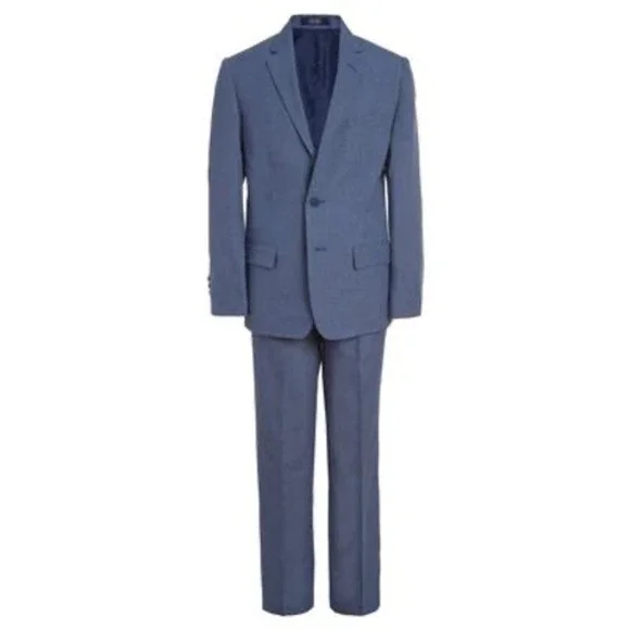 Nautica Big Boys 2-piece. Micro-Texture Suit - Dark‎ Blue Size 12