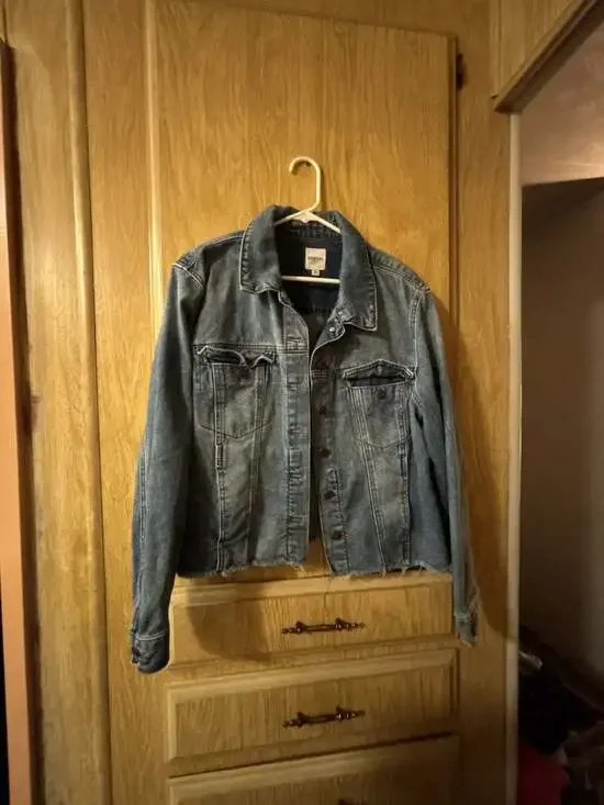 Kensie Jeans Women's Blue Denim Trucker Jacket Size XL