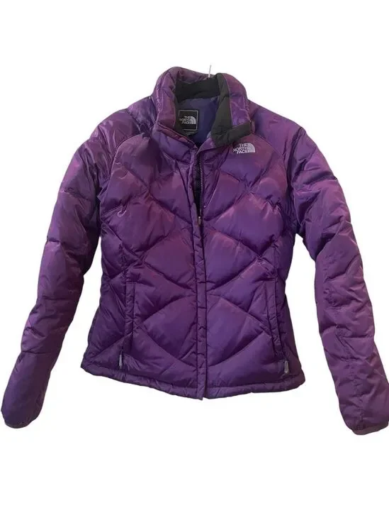 The North Face Women’s 550 Aconcagua Goose Down Puffer Purple Jacket Sz: Medium