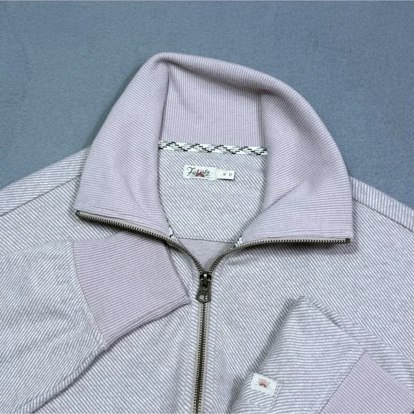 Faherty Jacket Womens M Dusty Lavender Full Zip Weekend Athleisure Normcore