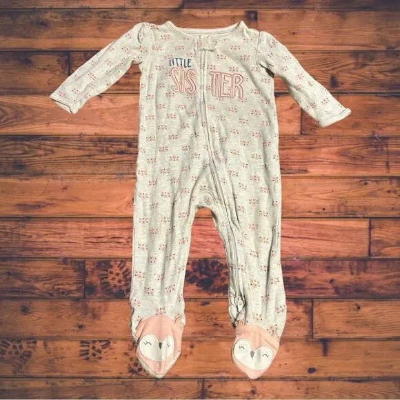 5 for $25🔥Just One You by Carters Footsie‎ Pajama Sleeper 6M Girls