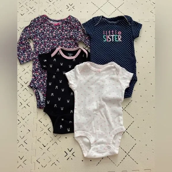 Baby‎ girl bodysuits 0-3mo bundle