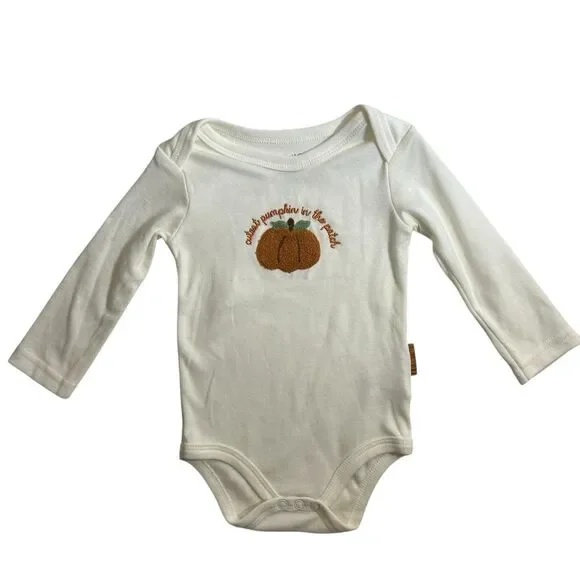 NWOT Lila & Jack Cutest Pumpkin In The Patch Long Sleeve Bodysuit Autumn - 6-9 M