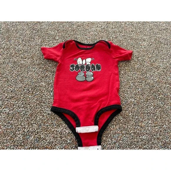 Nike Air Jordan Boys‎ Air Jordan 23 Red Bodysuit 9-12M