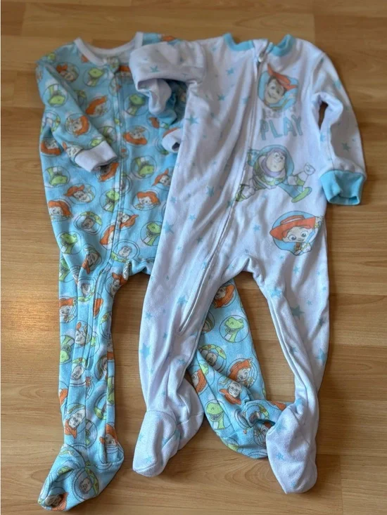 5/$25 Disney Baby Toy Story Footed Pajamas‎