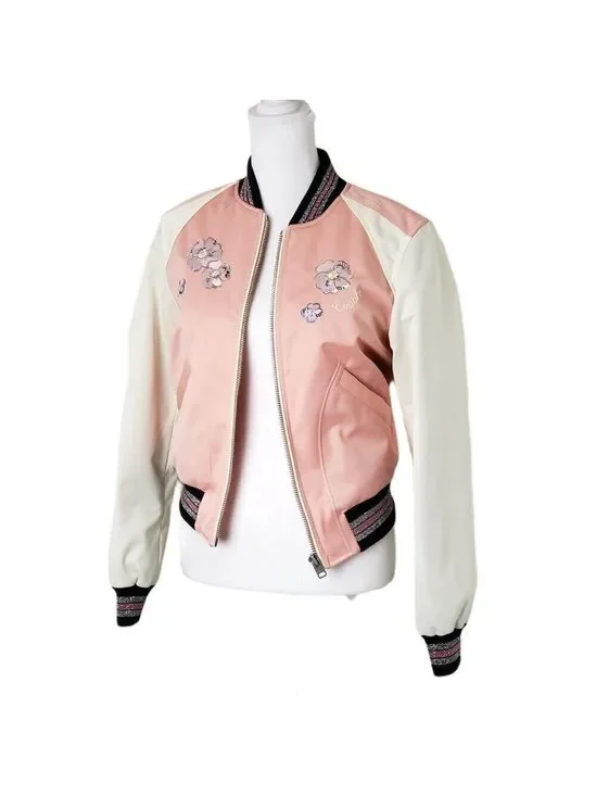 💯 Brand New Coach Pink Crush Jacket MSRP $598