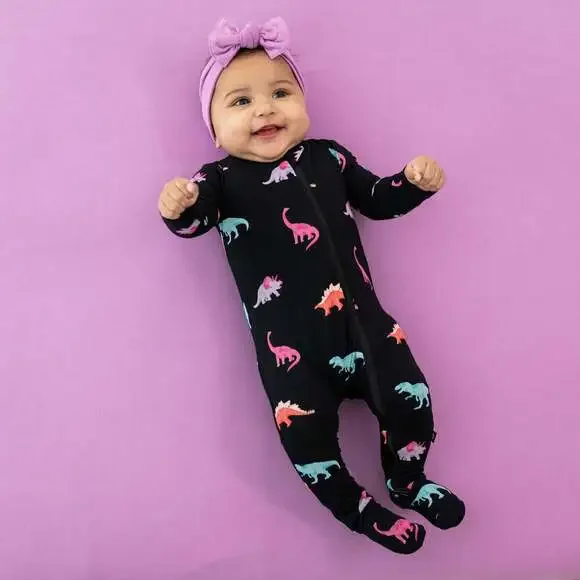 Kyte Baby Zippered Footie in Midnight Roar Size 12-18 months