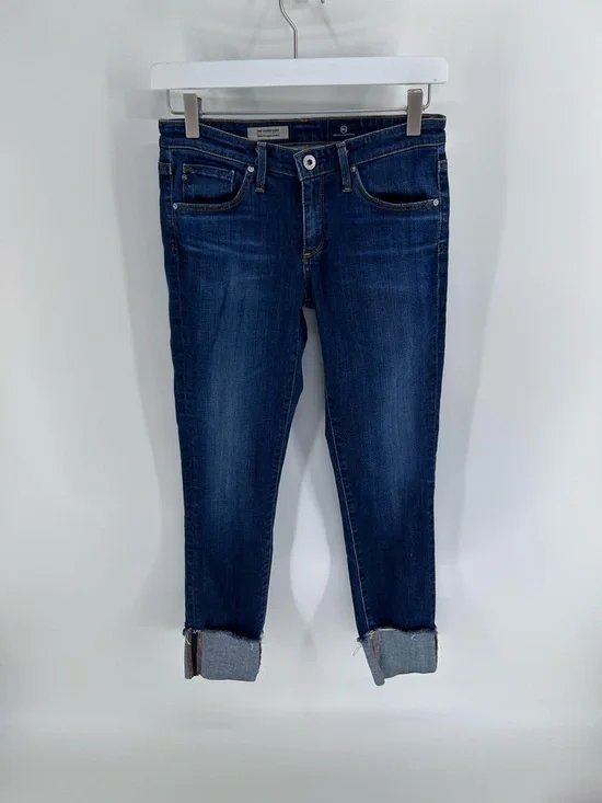 AG Adriano Goldschmied The Stevie‎ Cuff Slim Straight Cuffed Jean | Size 26