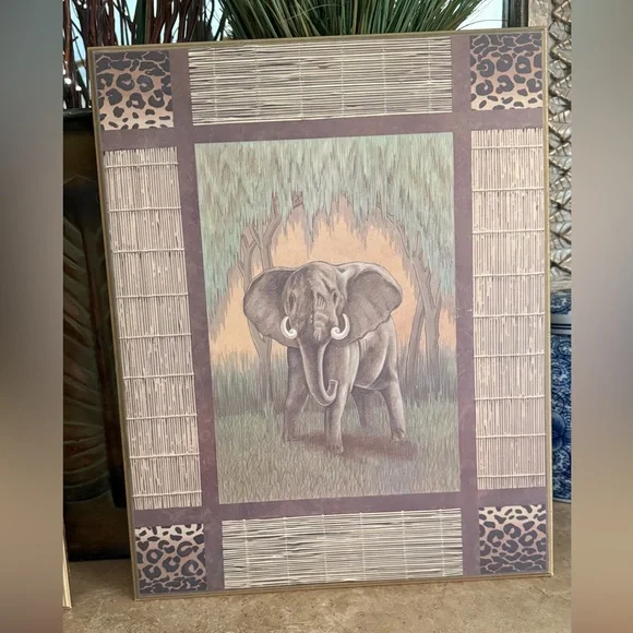 Global Safari Elephant Wall Art