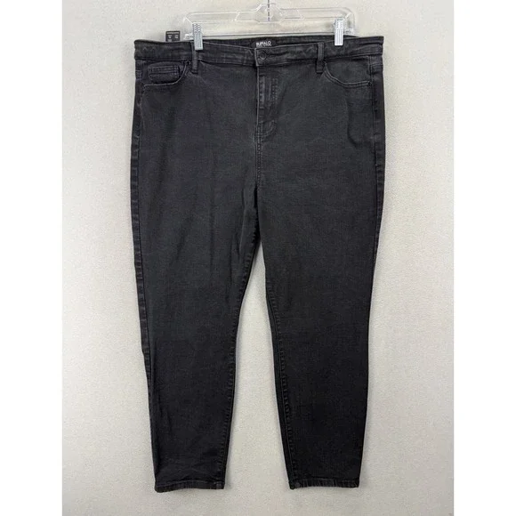 Buffalo David Bitton Mollie High Rise Skinny Black Jeans Women's 18/38 Stretchy‎