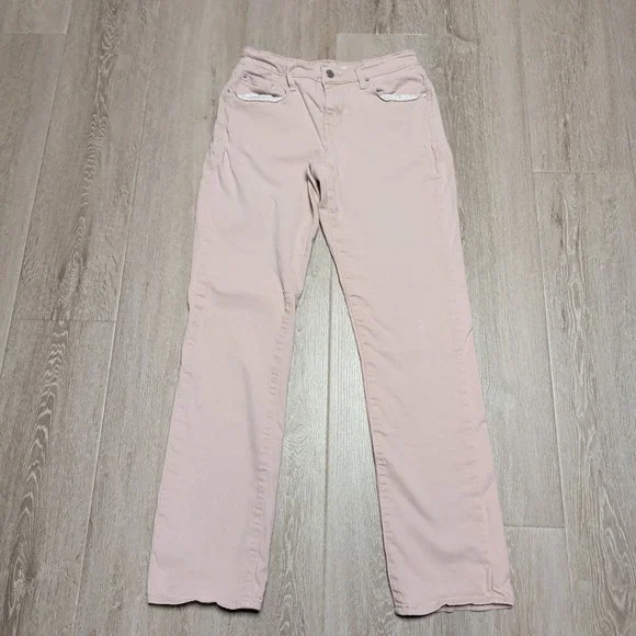 Levi's 505 Straight Jeans Womens 27  Blush Pink‎ Mid Rise Stretch Denim 26x30